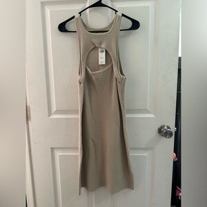 NWT Abercrombie and fitch tan sweater dress, size MEDIUM
